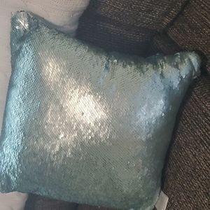 Sequin pillow